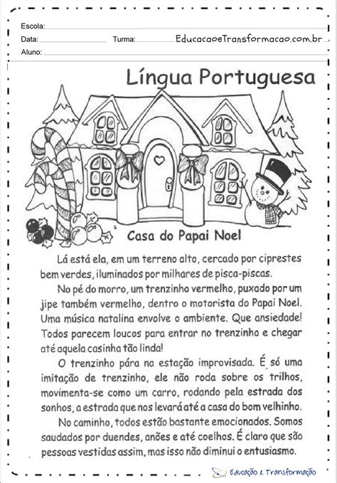 Texto Para Interpretação 5 Ano Braincp