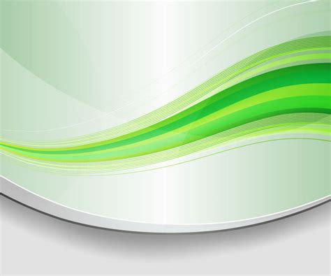 Free Vectors Abstract Green Waves Background With Curves Background