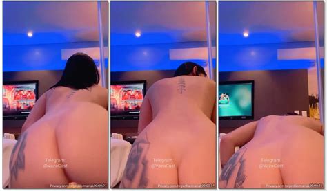 Maria Leite With An Anal Plug Up Her Ass Dancing To Funk Cnn Amador