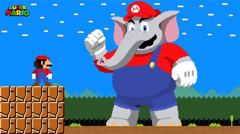 King Rabbit Mario Vs The Giant Elephant Mario Maze Youtube