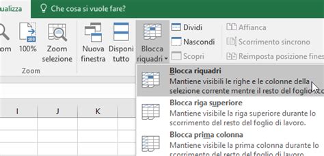 Bloccare Prima Riga E Prima Colonna Su Excel Istruzioni Chiare