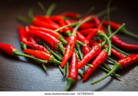 Hot Thai Red Chili Peppers On Stock Photo Edit Now