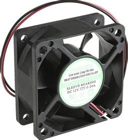 EC6025H12S, Вентилятор 12В, 60х60х25мм , подш. скольжения, 5000 об/мин ...