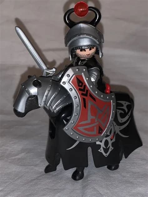 PLAYMOBIL CHEVALIER DU Dragon Rouge Chateau Cheval EUR 4 50 PicClick FR