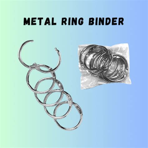 Metal Ring Binder Binding 35mm Loose Leaf Metal Binding Ring 10 Pcs