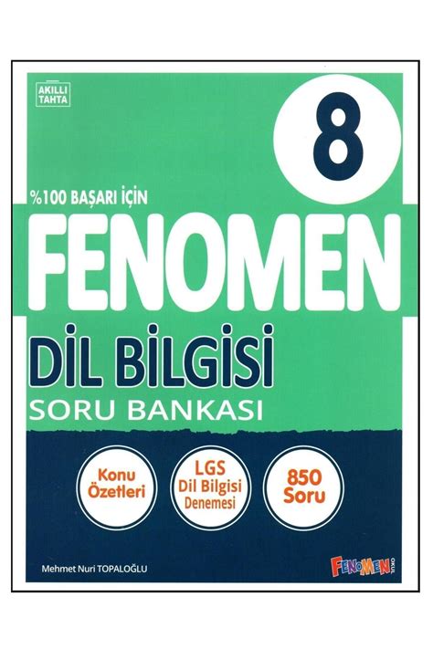 Fenomen Yayıncılık Fenomen 8 Sınıf LGS Dil Bilgisi Soru Bankası Fiyatı