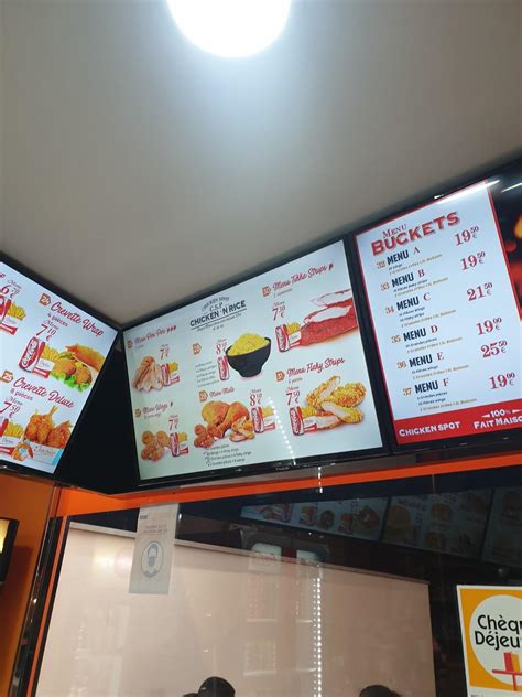 Menu At Chicken Spot Restaurant Carrières Sous Poissy