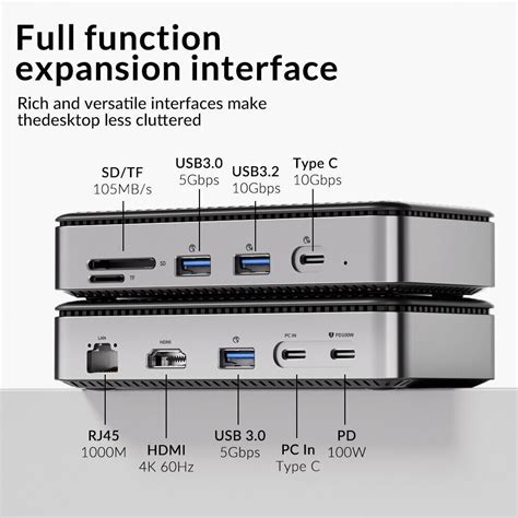 PHIXERO M 2 NVME SATA SSD Enclosure USB HUB Docking Station USB 3 2 10