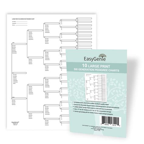 21 Printable Genealogy Chart Template Forms Fillable Samples In Pdf