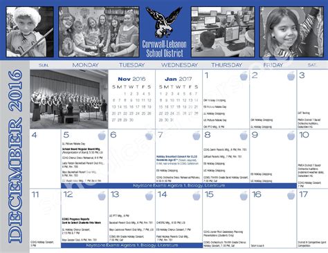 Cornwall Lebanon School District Calendars Lebanon Pa