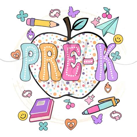Pre K Apple Dtf Transfer Ready To Press Yginvites
