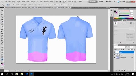 How To Design Polo Shirt Adobe Photoshop Cs Youtube