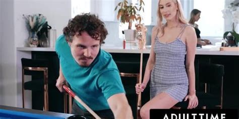 Adult Time Roommates Paige Owens And Kay Lovely Play Strip Pool With Stud And Use Him As Fuck