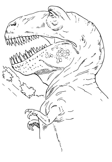 Free Printable Jurassic World Real Coloring Page For Adults And Kids