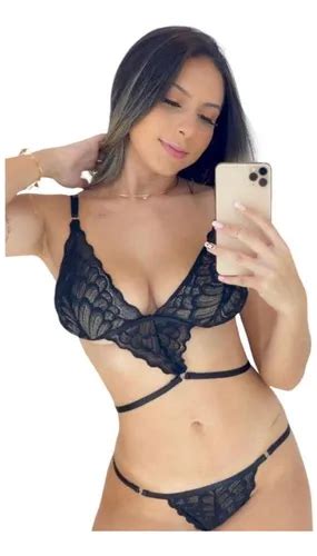 Conjunto Lingerie Calcinha E Suti Argola C Renda Sexy Luxo Mercadolivre