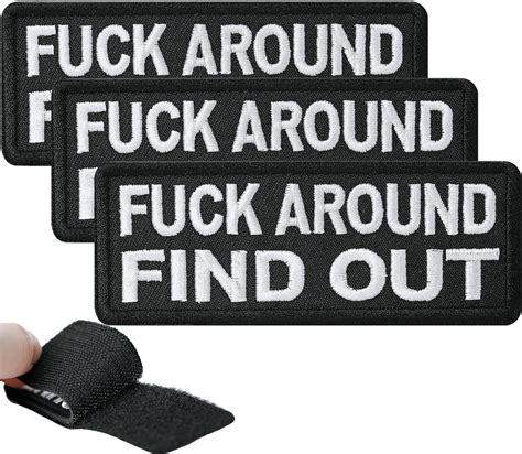 Amazon OCQOTAT PCS Fuck Around And Find Out Funny Patches Protected By F Around And Find