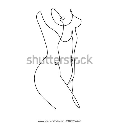 Woman Body Line Art Drawing Nude Stock Vector Royalty Free 2400706945 Shutterstock