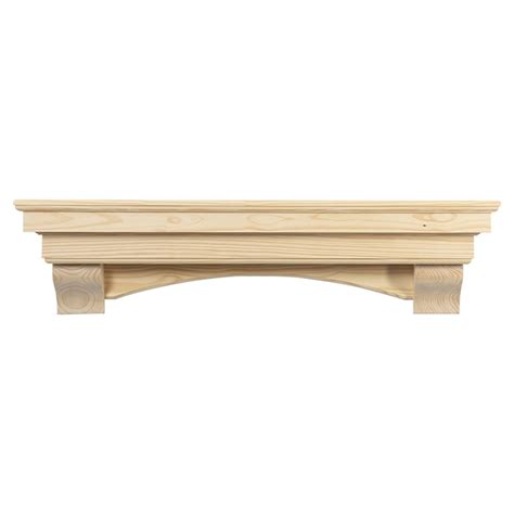 Mantels Direct 72 In W X 825 In H X 10 In D Unfinished Pine Hollow