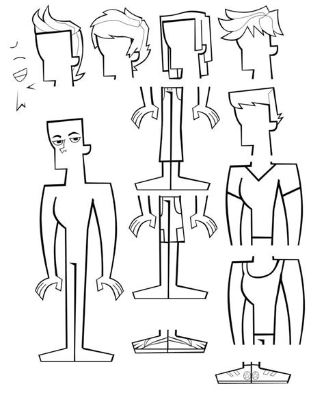 Guy Base Total Drama By Ma Ri No On Deviantart Cartoon Body 90s