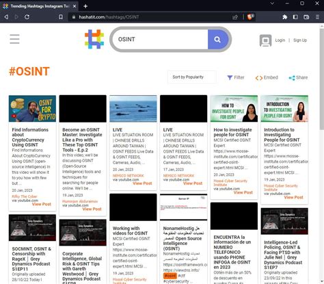 Daily Osint On Twitter Do You Need A Hashtag Search Engine Try