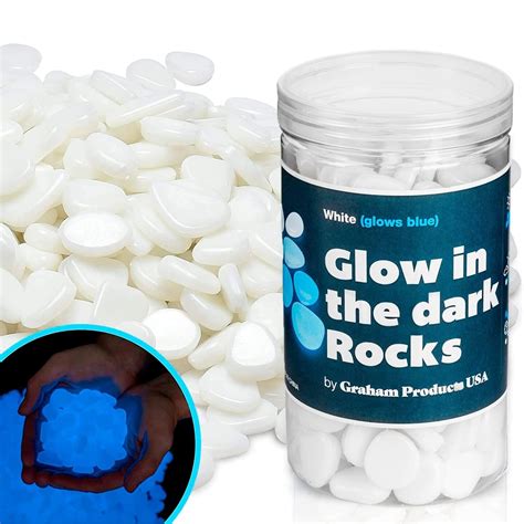 Graham Products 190 Pieces Glow In The Dark Rocks Indoor And Outdoor