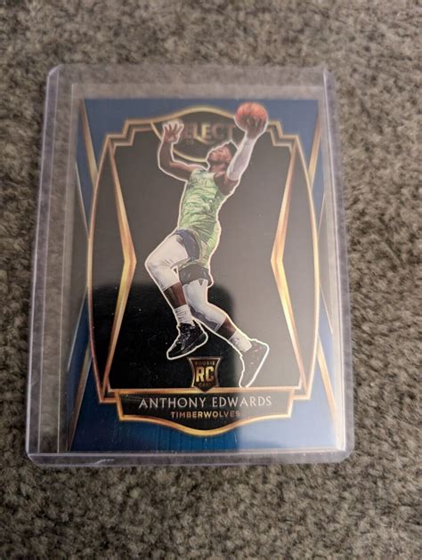 2020 21 Select Anthony Edwards Prizm Silver Blue Premier Level RC EBay