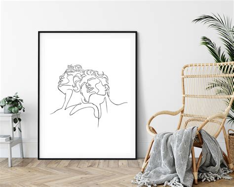 Call Me By Your Name Line Art Gay Couple Print Minimal Line Etsy UK