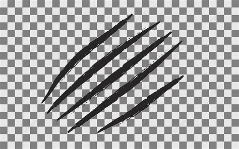 Claw Scratch Transparent Background Five Nails Trace Grunge Mark