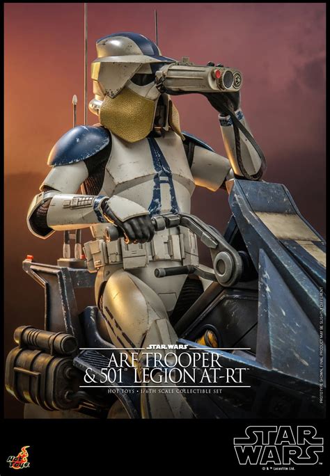 Hot Toys Unveils Star Wars The Clone Wars ARF Trooper And AT RT Set