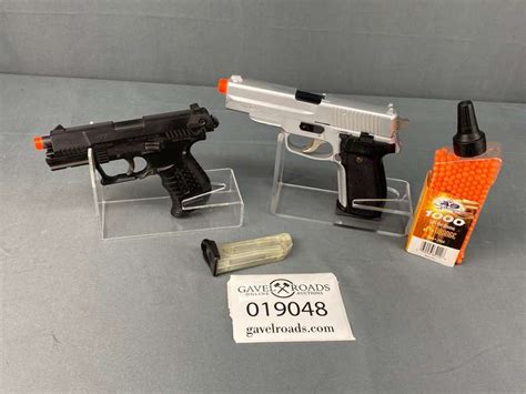 walther p mm air soft pistol  air soft pistol  magazines