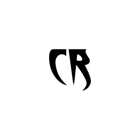 CR-Monogramm-Logo-Design, Buchstabe, Text, Name, Symbol, einfarbig ...