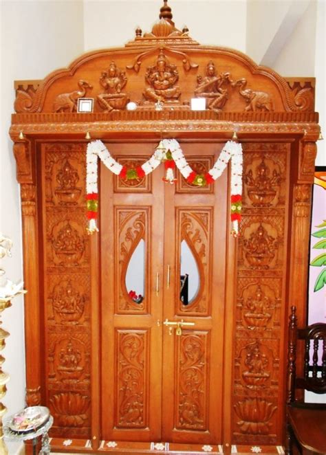 Carved Teak Wood Pooja Room Door At Rs Piece Bengaluru Id