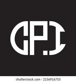 Cpi Letter Logo Design On Black Stock Vector (Royalty Free) 2156916753 ...