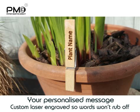 Custom Labelled Pegs Plant Signs Customised Personalised Etsy