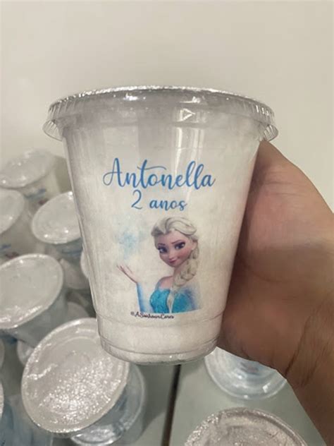 Algodão Doce no Pote Frozen 380ml Elo7 Produtos Especiais