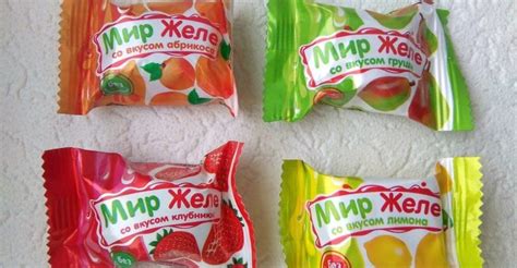 Конфеты Мир Желе: калорийность в 1 шт., на 100 грамм, польза, вред ...