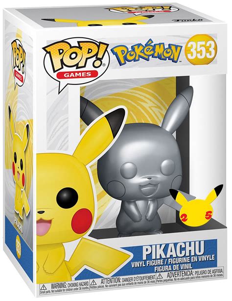Figurine Pop Pokémon 353 Pas Cher Pikachu Argent