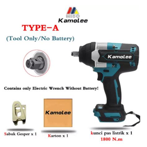 Promo Kamolee-DTW700-Kunci Pas Dampak Listrik-Electric Impact Wrench ...