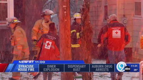 Syracuse Fire Department Battles House Fire In Snowstorm Wsyr