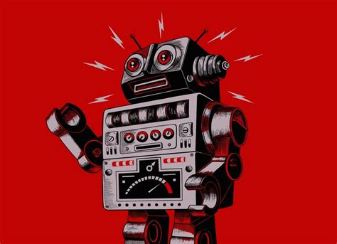 Плакат робот (48 фото)