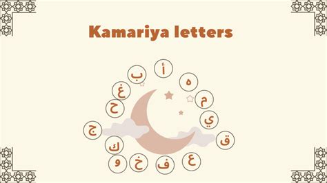 Lam Shamsiya Lam Kamariya In Arabic Letters Examples