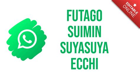 Futago Suimin Suyasuya Ecchi Botón Interfaz Suscripción Whatsapp