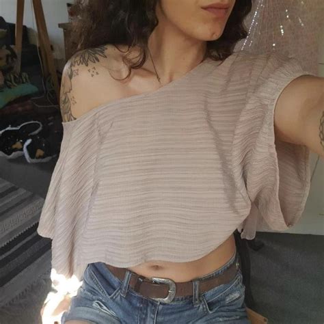 Gorgeous Off The Shoulder Nude Tube Top StudioTia Depop