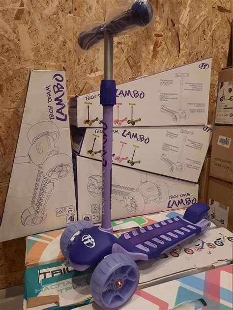 Трехколесный самокат TechTeam Lambo (2022) (фиолетовый) купить недорого ...