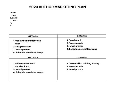 How To Make A Book Marketing Plan Written Word Media