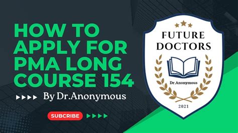 How To Apply For Pma Long Course By Dr Anonymous Online