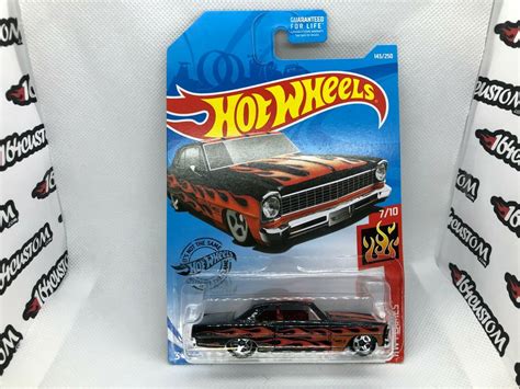 2019 Hot Wheels 66 Chevy Nova Mainline HW Flames