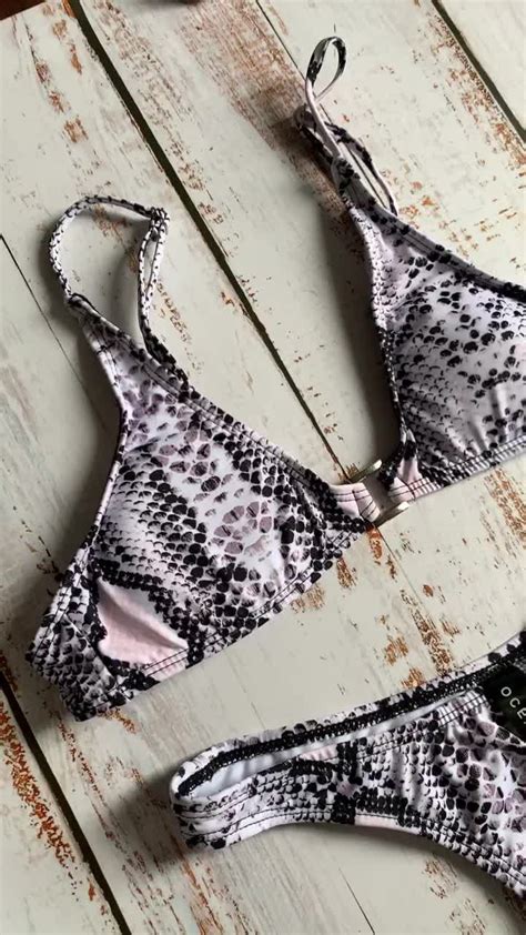 2019 Sling Bandage Sexy Fashion Show Swimsuit Beach Swimwear Sexy Women Buckle Hollow Out Bikini