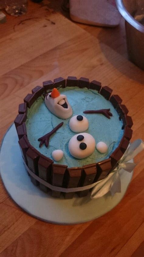 Olaf In A Hot Tub Cake Cake Frozen Birthday Desserts