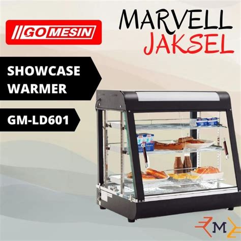 Jual Showcase Warmer GOMESIN Etalase Penghangat Pemajang Makanan GM